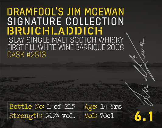 Jim McEwan Signature Collection 6.1 Bruichladdich 2008 14 years old - Whiskylander